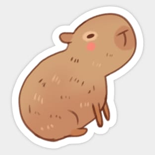 Capybara illustration Sticker